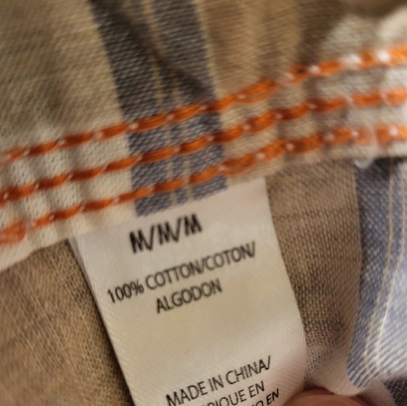 Buffalo David Bitton Teen Mens sz M short Sleeve Button Up Western Plaid - Picture 8 of 11